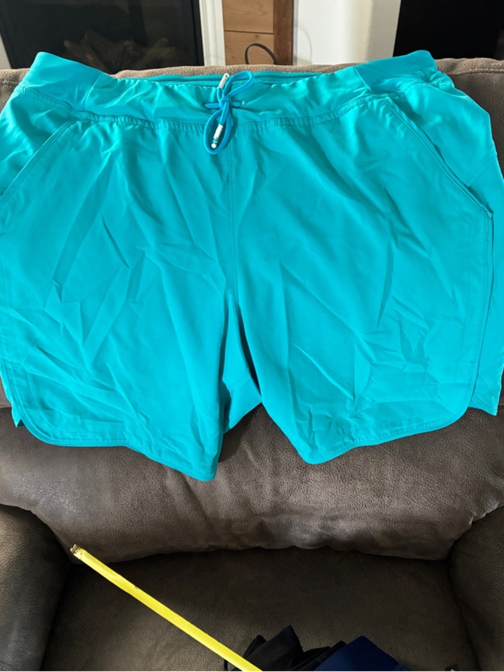 Lands' End Teal Swim Shorts